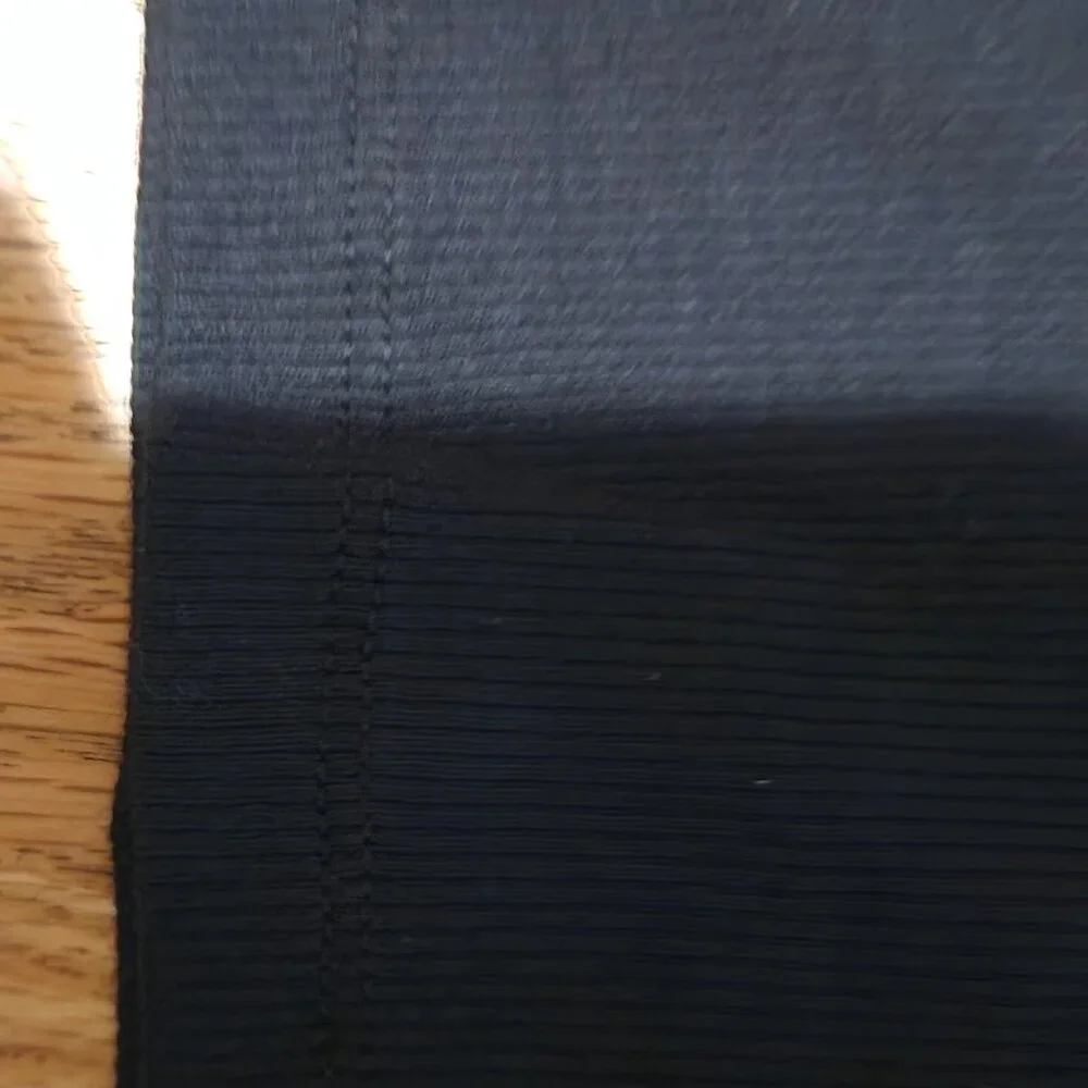 NWT Anthro Black Ribbed Baby Tee, S - Picture 3 of 3